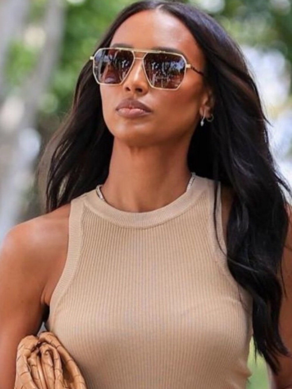 Bottega Veneta BV1012S 007 XL silver sunglasses